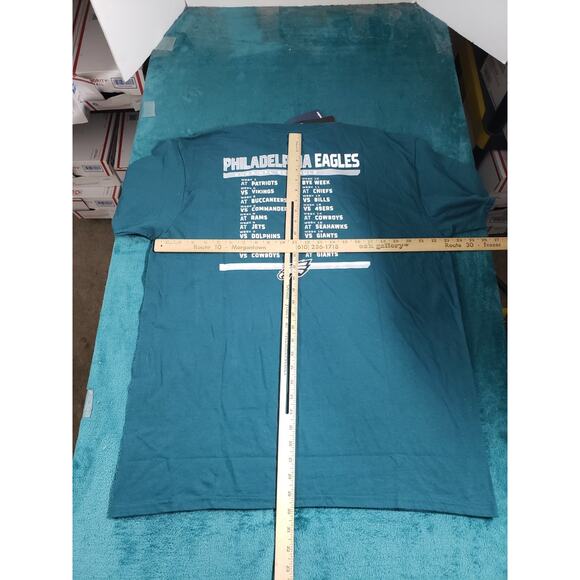 Philadelphia Eagles Shirt Size Extra Large Mens Green Fanatics Football NFL NWT - Picture 7 of 8